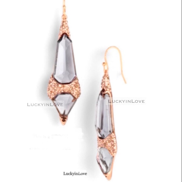ALEXIS BITTAR • New Gold Miss Havisham Crystal
Encrusted Spear Drop Earrings - Picture 2 of 12
